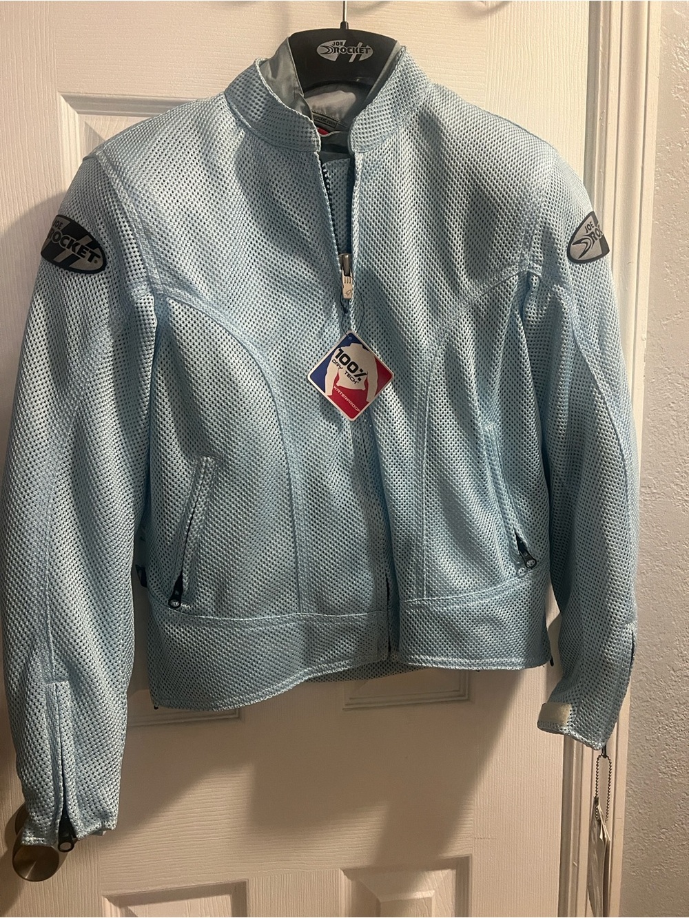 Joe Rocket Pale Blue Mesh Motorcycling Jacket
